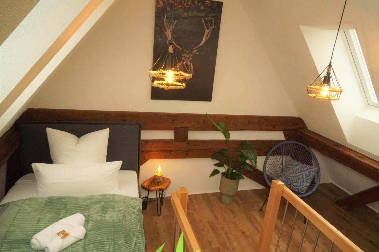Galerie-Wohnung I Sanierter Pferdestall I Europapark I Boxspring I Nespresso Kippenheim Buitenkant foto