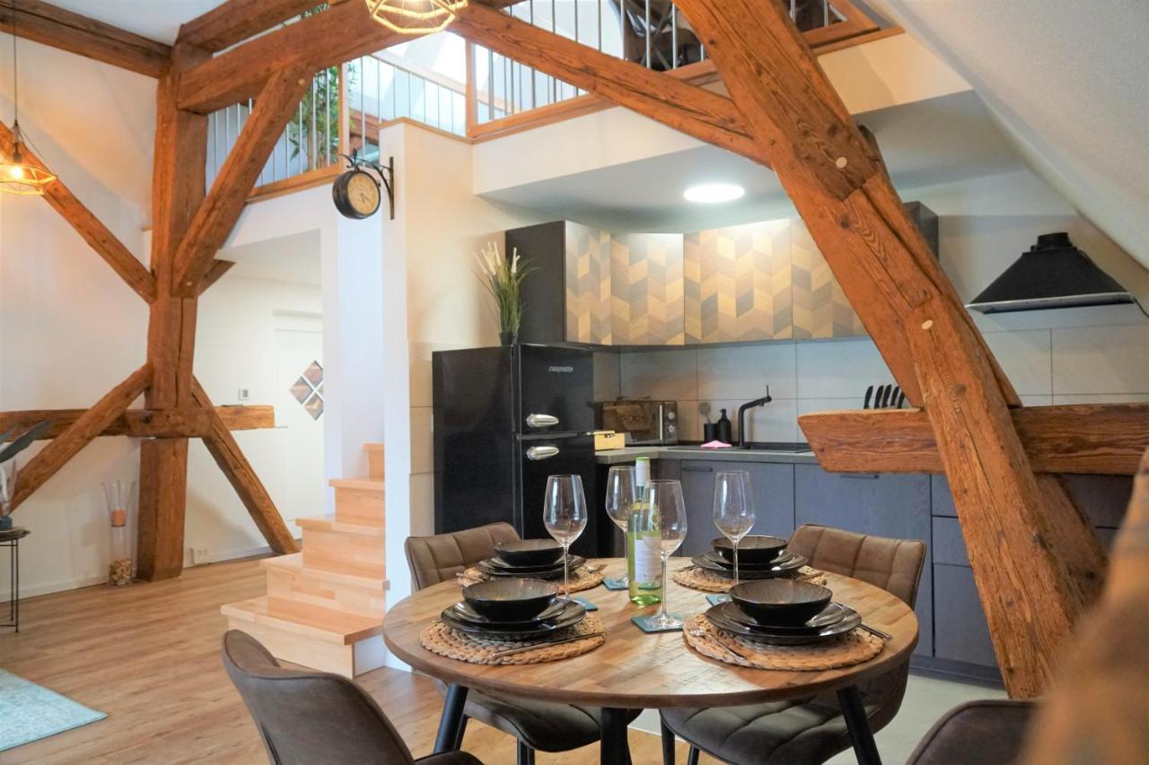 Galerie-Wohnung I Sanierter Pferdestall I Europapark I Boxspring I Nespresso Kippenheim Buitenkant foto